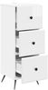 vidaXL Schubladenschrank Hochglanz Weiß 33 x 34,5 x 90 cm 895539 Bild 3