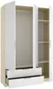 Vente-unique - KALONY Wardrobe and walk-in wardrobe Holz, Platte BeigeWeiß - B 51,4 cm x H 203,5 cm x L 136,6 cm Bild 5