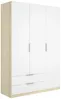 Vente-unique - KALONY Wardrobe and walk-in wardrobe Holz, Platte BeigeWeiß - B 51,4 cm x H 203,5 cm x L 136,6 cm Bild 3