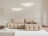 Selsey 'Dandelino' Ecksofa mit Schlaffunktion, Stauraum und Samtbezug, beige, rechts, 80 x 275 x 168 cm Bild 2