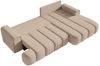 Selsey 'Dandelino' Ecksofa mit Schlaffunktion, Stauraum und Samtbezug, beige, rechts, 80 x 275 x 168 cm Bild 4