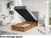 MEBLINI Boxspringbett LOFTY 3 90x200 cm mit Bettkasten – H4/Grau Samt Gepolstert Einzelbett mit Topper & Taschenfederkern-Matratze Bild 5