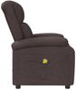 vidaXL Ohrensessel mit Massagefunktion Dunkelbraun Stoff 342431 Bild 4