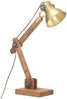 vidaXL Schreibtischlampe Industriestil Messing Rund 58x18x90 cm E27 320552 Bild 2