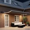 vidaXL Manuelle Gelenkarmmarkise mit LEDs Taupe 3425774 Bild 3