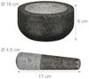 Granit Mörser mit Stößel 16 cm Bild 4