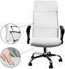 Deuba Bürostuhl mit Armlehnen, ergonomisch, und Wippfunktion, weiß, 52 x 51 x 122 cm Bild 3