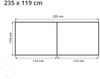 GFP Aluminium Hochbeet KINGSIZE DANIELA - 235 x 119 x 77 cm - Grün, Stecksystem, langlebig Bild 5