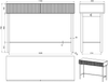 Selsey 'Nolie' Schminktisch mit 2 Schubladen, Eichenholzoptik, ca. 79 x 110 x 40 cm Bild 5