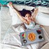 Relaxdays Betttablett Bambus grau Bild 2