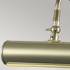 Wandleuchte, Bilderlampe, Stahl, Messing poliert, B 19 cm Bild 3