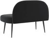 vidaXL Gepolsterte Bank mit Rückenlehne Schwarz 110 x 60 x 76 cm Samt 42040791 Bild 4