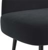 vidaXL Gepolsterte Bank mit Rückenlehne Schwarz 110 x 60 x 76 cm Samt 42040791 Bild 5