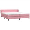 vidaXL Boxspringbett mit Matratzen Rosa 180x210 cm Samt 3317456 Bild 4