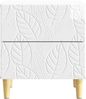 vidaXL Nachttisch Hochglanz Weiß 43 x 34,5 x 48 cm Holzwerkstoff 894993 Bild 3