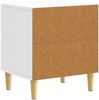 vidaXL Nachttisch Hochglanz Weiß 43 x 34,5 x 48 cm Holzwerkstoff 894993 Bild 5