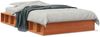 vidaXL Massivholzbett ohne Matratze Wachsbraun 75x190 cm Kiefernholz 844432 Bild 2
