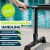 tillvex Pool Aufroller Premium 3-5,70 m mit Vollgummireifen inkl. Thermometer & Bänder| Aufrollsystem für Solarfolie | Aufrollvorrichtung für Poolplane & Abdeckung | witterungsbeständiges Material Bild 4