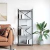 vidaXL Bücherregal Grau Sonoma 60 x 30 x 155 cm Holzwerkstoff 868386 Bild 4