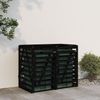 vidaXL Mülltonnenbox für 2 Tonnen Schwarz Massivholz Kiefer 3157689 Bild 3