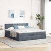 vidaXL Ottoman-Bett mit Matratze Dunkelgrau 160x200 cm Samt 3311712 Bild 3