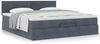 vidaXL Ottoman-Bett mit Matratze Dunkelgrau 160x200 cm Samt 3311712 Bild 4
