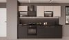 Küche SIENA + ARONA BASIC LOFT 280 cm Küchenzeile Küchenblock Einbauküche Kaschmir beige + Schwarz matt Bild 2