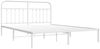 vidaXL Bettgestell mit Kopfteil Metall Weiß 183x213 cm 352632 Bild 3
