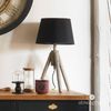 Tischleuchte MIRY Holzlampe - schwarz, H. 46 cm Bild 2
