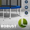 KIDUKU® Trampolin Komplettset mit Sicherheitsnetz, Leiter, Randabdeckung, Bodenanker & Zubehör, PVC blau, Ø427 cm Bild 3