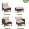 Polyrattan Lounge Set 20% Dicker als Andere, Wasserdicht, Leicht zu Reinigen Bild 2