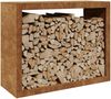 vidaXL Brennholzregal 100x40x80 cm Wetterfester Stahl 850981 Bild 3