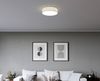LED Deckenleuchte Rattan Lampenschirm / Abdeckung satiniert, Ø 50cm Bild 5