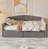 Polsterbett 140x200 cm mit hydraulischem Bettkasten und Samtbezug – vielseitiges Schlafsofa mit Lattenrost Bild 2