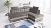 robin ECKSOFA PARIS Stoff Azur/Silver (H 90 x T 165 x B 240 cm) Bild 2