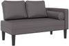 vidaXL Chaiselongue mit Kissen Grau Kunstleder, 116,5 x 62 x 57,5 cm Bild 2
