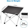 Tragbarer Aluminium Camping-Klapptisch mit Tasche - Ultraleicht, stabil Bild 3