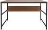 Schreibtisch HWC-K80, Bürotisch Computertisch Arbeitstisch Ablage, Metall MDF 120x60cm ~ natur Bild 5