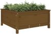 vidaXL Pflanzkübel Honigbraun 82,5x82,5x39 cm Massivholz Kiefer 825299 Bild 3