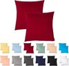 Livessa 2er Set Kissenbezug 40x40 aus%100 Baumwolle Jersey Stoff - Verdeckter Reißverschluss, Kopfkissenbezug 40x40 cm, Kissenhülle, Ultra weich und atmungsaktiv, Oeko-Tex Zertifiziert Bild 5