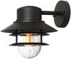 Außenleuchte, Wandlampe, Edelstahl, Schwarz, H 23,6 cm Bild 2