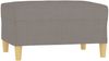 vidaXL Fußhocker Taupe 70 x 55 x 41 cm Stoff [349278] Bild 2