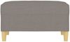 vidaXL Fußhocker Taupe 70 x 55 x 41 cm Stoff [349278] Bild 3
