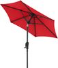 Doppler Sonnenschirm / Mittelstockschirm "LIFE 180 Lift", rot, Ø 180 cm Bild 2