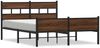 vidaXL Bettgestell ohne Matratze Braun Eiche 150x200 cm Holzwerkstoff 4017346 Bild 2