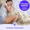 Wolkenfeld Winter Bettwäsche 155x200 cm – Beige - kuschlig weich & bügelfrei – ÖKO-TEX Zertifiziert – Mikrofaser Bettwäsche-Sets 1x Bettbezug 155x200 + 1x Kissenbezug 80x80 Bild 3