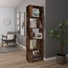 vidaXL Bücherregal Räuchereiche 45x24x160 cm Holzwerkstoff 826375 Bild 3