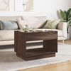 Couchtisch, Sofatisch mit Infinity-LED Braun Eichen-Optik 70x50x50 cm Bild 3
