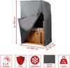 Strandkorb Schutzhülle - bene living - 104 cm - Prestige Protect Größe S - dunkelgrau - witterungsbeständig + atmungsaktiv Bild 2