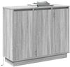 vidaXL LED-Sideboard Graues Sonoma 90 x 32 x 75 cm Holzwerkstoff 869679 Bild 3